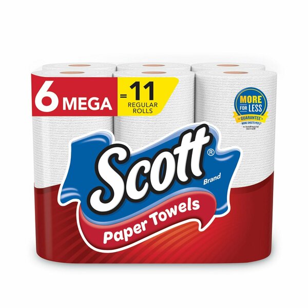 Scott Choose-A-Size Perforated Roll Paper Towels, 1 Ply, 102 Sheets, White, 24 PK 55413